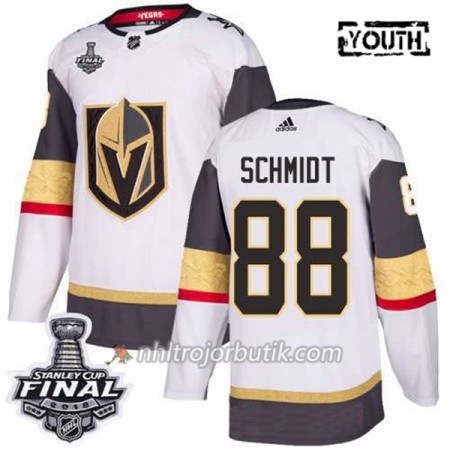 Barn Ishockey Vegas Golden Knights Tröja Nate Schmidt 88 2018 Stanley Cup Final Patch Adidas Vit Authentic